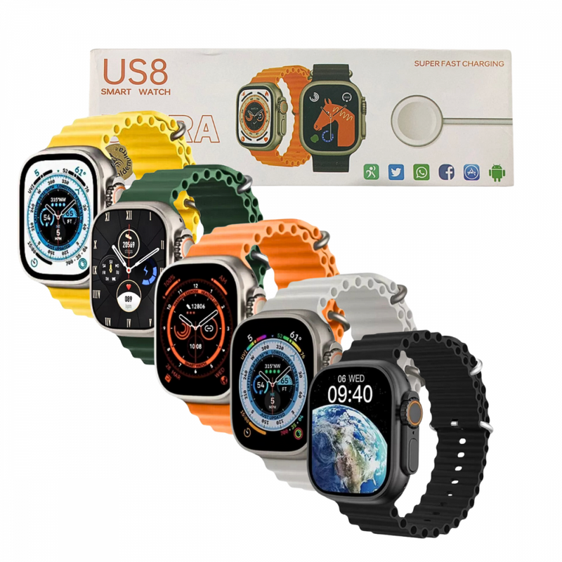 Relógio Inteligente Smartwatch 40mm IP68 NFC US8 Ultra