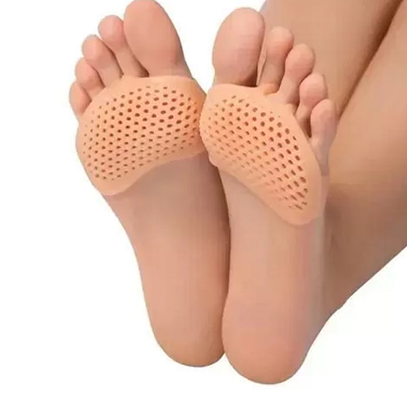 Par de Meia Palmilha Ortopedica Protetor para os Pes Almofada Silicone Gel Tiptoe