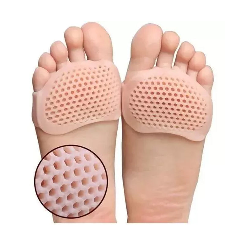 Par de Meia Palmilha Ortopedica Protetor para os Pes Almofada Silicone Gel Tiptoe