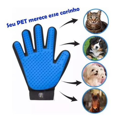 Luva Escova Tira E Remove Pelos De Pets